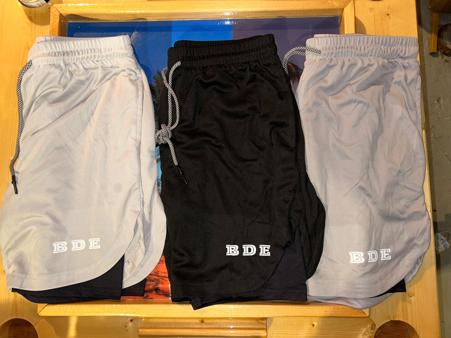 Mesh Gym Shorts 2 in 1
